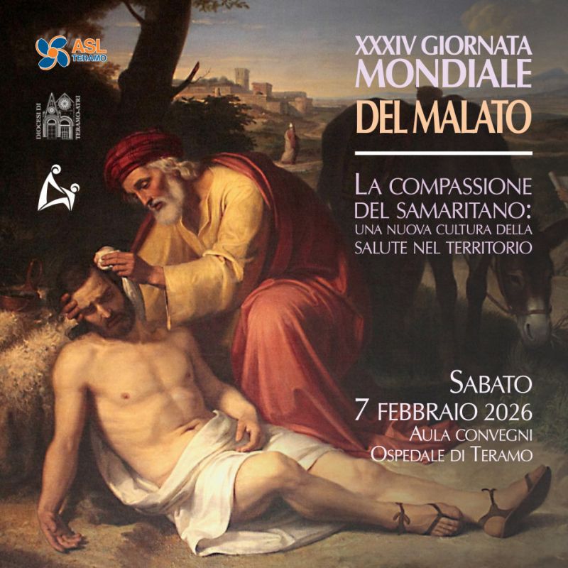 XXXIV GIORNATA MONDIALE DEL MALATO - SABATO 7 FEBBRAIO 2026 AULA CONVEGNI OSPEDALE DI TERAMO