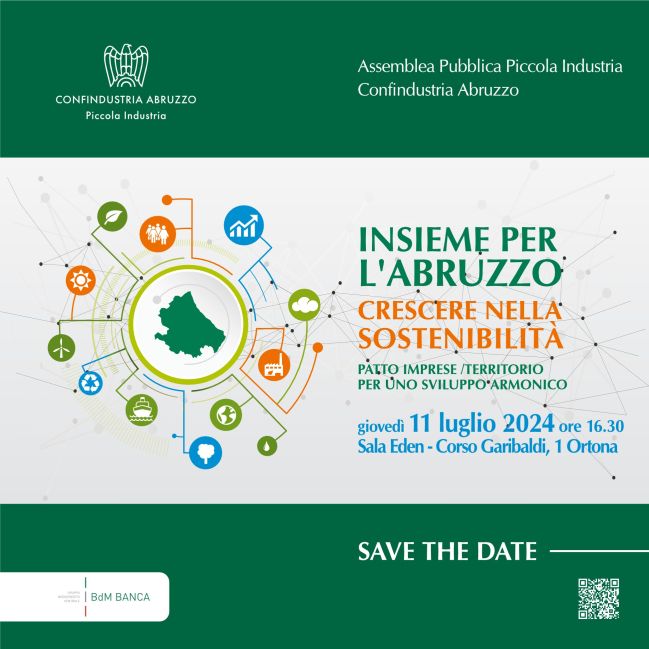 Assemblea Pubblica Piccola Industria Confindustria Abruzzo - INSIEME PER L&#039;ABRUZZO - 11 luglio 2024